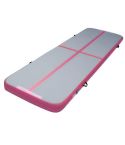 Everfit 3m x 1m Air Track Mat Gymnastic Tumbling Pink and Grey