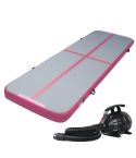 Everfit GoFun 3X1M Inflatable Air Track Mat with Pump Tumbling Gymnastics Pink