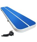 Everfit 4X1M Inflatable Air Track Mat 20CM Thick with Pump Tumbling Gymnastics Blue