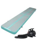 Everfit GoFun 5X1M Inflatable Air Track Mat with Pump Tumbling Gymnastics Green