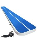 Everfit 6X1M Inflatable Air Track Mat 20CM Thick with Pump Tumbling Gymnastics Blue