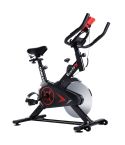 Spin Exercise Bike Flywheel Fitness Commercial Home Workout Gym Phone Holder Black