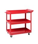 Giantz 3-Tier Tool Cart Trolley Workshop Garage Storage Organizer Red