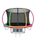 Everfit 8FT Trampoline Round Trampolines Kids Present Gift Enclosure Safety Net Pad Outdoor Multi-coloured.