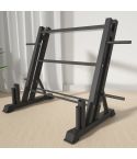 3-Tier Weights and Barbell Storage Rack Barbell Dumbbell Kettlebell Weight Plate