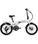 VALK Shuttle 5 Electric Folding Bike, Gen II, 20" Tyres, Shimano 7-Speed, White