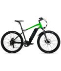 VALK MX7 Electric Bike, Medium frame Mountain ebike, Black and Lime Green