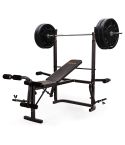 PROFLEX 7in1 Weight Bench Press Multi-Station Home Gym Leg Curl Equipment Set