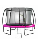 Kahuna 8ft Trampoline Free Ladder Spring Mat Net Safety Pad Cover Round Enclosure Pink