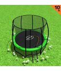 Kahuna 10ft Trampoline Free Ladder Spring Mat Net Safety Pad Cover Round Enclosure Green