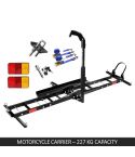 Motorcycle Motorbike Carrier Rack Towbar Arm Rack Dirt Bike Ramp Brake Lights