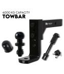 Adjustable Tow Bar Hitch Black Towbar Ball