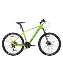 Trinx X1 MTB Mountain Bike Shimano Altus M370 27 Speed 17 Inches Frame Yellow/Grey Green