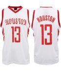 New Men's Basketball Jersey Sports T Shirt Tee Vest Tops Gym Chicago Los Angeles, White - Houston 13, XL
