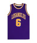 Kid's Basketball Jersey Tank Boys Sports T Shirt Tee Singlet Tops Los Angeles, Purple - Los Angeles 6, 8