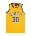 Kid's Basketball Jersey Tank Boys Sports T Shirt Tee Singlet Tops Los Angeles, Yellow - Golen State 30, 6