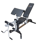 FID Flat Incline Decline Bench Press w/ Leg Extension