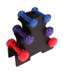 6-Piece Dumbbell Set with Rack