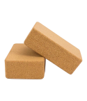 2x ECO-Friendly Cork Yoga Block Organic Yoga Prop Accessory Exercise Brick
