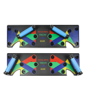 9 in 1 Push Up Board Yoga Bands Fitness Workout Train Gym Exercise Pushup Stand