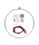 Aerial Yoga Hoop 90CM Lyra Hoop Circus Single Point Aerial Ring Set