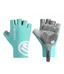 Size M Blue Breathable Half-Finger Cycling Gloves - Anti-Slip, Shockproof, and Durable for Men & Women