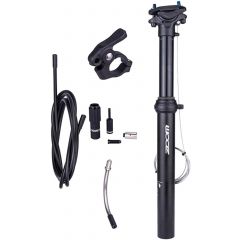 ZOOM SPD-801 Dropper Seatpost Adjustable Height via Thumb Remote Lever - External Cable 30.9 Diameter 100mm Travel