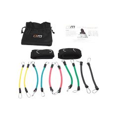 13PC Kinetic Fitness Exercise Resistance Leg Bands Tubes Set