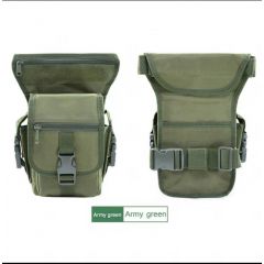 Green Tactical Outdoor Leg Bag - 900D Durable Multi-Layer Waist Pack for Cycling, Fishing, and Security